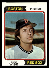 1974 Topps #84 Rick Wise Near Mint Miscut 1974 Topps #84 Rick Wise Near Mint Miscut