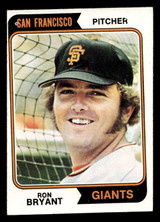 1974 Topps #104 Ron Bryant Near Mint Miscut 