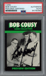 1992 Bob Cousy Card Collection #20 Signed Auto PSA/DNA