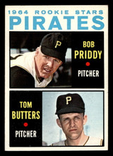 1964 Topps #74 Pirates Rookies Bob Priddy/Tom Butters Ex-Mint RC Rookie  ID: 408702