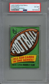 1974 Topps 2 Card Football Wax Pack PSA 6 EX-Mint Unopened ID: 408805