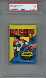 1980-81 Topps Hockey Wax Pack PSA 7 Near Mint Unopened ID: 408829