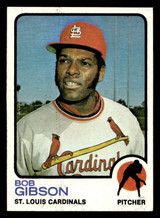1973 Topps #190 Bob Gibson Very Good Crease 1973 Topps #190 Bob Gibson Very Good Crease