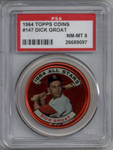 1964 Topps Coins #147 Dick Groat AS NM-Mint PSA 8 NM-Mint  ID: 409426