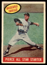 1959 Topps #466 Billy Pierce Pierce All Star Starter VG ID: 69657