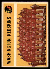 1960 Topps #132 Redskins Team EX++  ID: 90827