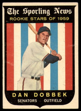 1959 Topps #124 Dan Dobbek RS VG Very Good RC Rookie