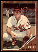 1962 Topps #112 Hank Foiles EX++ Excellent++ ID: 110773 1962 Topps #112 Hank Foiles EX++ Excellent++ ID: 110773