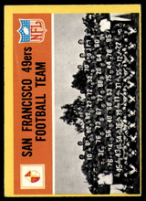 1967 Philadelphia #169 49ers Team Very Good  ID: 136233