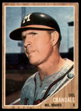 1962 Topps #443 Del Crandall Excellent  ID: 180249