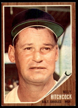 1962 Topps #121 Billy Hitchcock MG Excellent+  ID: 188932