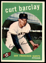 1959 Topps #307 Curt Barclay Ex-Mint  ID: 190607