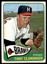 1965 Topps #520 Tony Cloninger Very Good ID: 257635 1965 Topps #520 Tony Cloninger Very Good ID: 257635