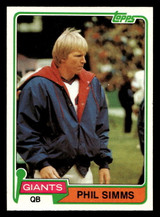 1981 Topps #55 Phil Simms Near Mint  ID: 410118