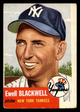 1953 Topps #31 Ewell Blackwell Very Good ID: 410390 1953 Topps #31 Ewell Blackwell Very Good ID: 410390