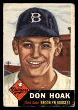 1953 Topps #176 Don Hoak Good RC Rookie ID: 410396 1953 Topps #176 Don Hoak Good RC Rookie ID: 410396