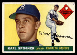 1955 Topps #90 Karl Spooner G-VG RC Rookie 