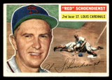 1956 Topps #165A Red Schoendienst Grey Backs Excellent+  ID: 410490