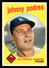 1959 Topps #495 Johnny Podres Ex-Mint  ID: 410560