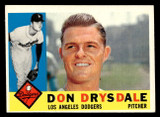 1960 Topps #475 Don Drysdale Excellent+  ID: 410575