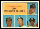 1961 Topps #49 Drysdale/Koufax/Jones/Broglio NL Strikeout Leaders Near Mint  ID: 410584