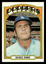 1972 Topps #63 Duke Sims Ex-Mint 