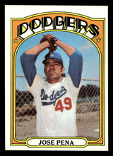 1972 Topps #322 Jose Pena Near Mint ID: 411578 1972 Topps #322 Jose Pena Near Mint ID: 411578