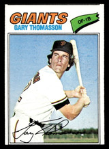 1977 Topps #496 Gary Thomasson Ex-Mint Miscut 