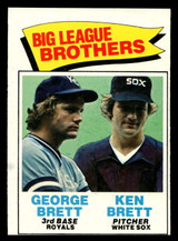 1977 Topps #631 George Brett/Ken Brett Big League Brothers Near Mint  ID: 412647