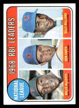 1969 Topps #4 Willie McCovey/Ron Santo/Billy Williams N.L. RBI Leaders Excellent+  ID: 412680