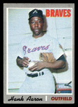 1970 Topps #500 Hank Aaron Excellent  ID: 412709
