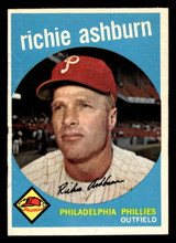 1959 Topps #300 Richie Ashburn Very Good Writing on Card 