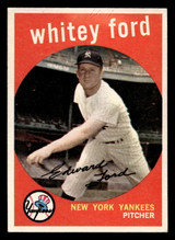 1959 Topps #430 Whitey Ford Excellent+ Writing on Card 