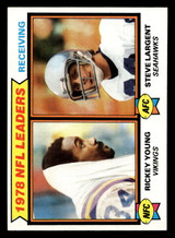 1979 Topps #2 Rickey Young/Steve Largent 1978 Receiving Leaders Near Mint 