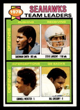 1979 Topps #244 Sherman Smith/Steve Largent/Cornell Webster/Bill Gregory TL Near Mint 