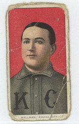 1909-11 T206 #201 Bill Hallman Portrait Poor Sweet Caporal 350 Factory 30 