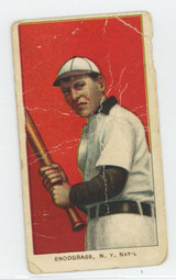 1909-11 T206 #452 Fred Snodgrass Batting (MIssing S) Poor Piedmont 350 