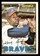 1967 Topps #250 Hank Aaron UER Very Good ID: 417427 1967 Topps #250 Hank Aaron UER Very Good ID: 417427