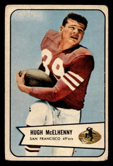 1954 Bowman #54 Hugh McElhenny Very Good Ink on Front 