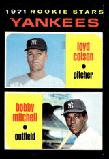 1971 Topps #111 Loyd Colson/Bobby V. Mitchell Yankee Rookies Ex-Mint RC Rookie  ID: 418006