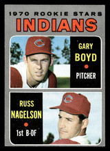 1970 Topps #7 Gary Boyd/Russ Nagelson Indians Rookies Excellent+ RC Rookie  ID: 418713