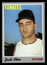 1970 Topps #43 Jack Aker Ex-Mint  ID: 418820