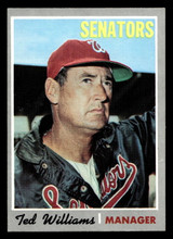 1970 Topps #211 Ted Williams Manager, UER Ex-Mint ID: 419318 1970 Topps #211 Ted Williams Manager, UER Ex-Mint ID: 419318