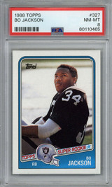 1988 Topps #327 Bo Jackson PSA 8 NM-Mint Raiders RC ID: 419528