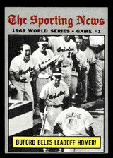 1970 Topps #305 World Series Game 1 Buford Belts Leadoff Homer! Near Mint ID: 419654 1970 Topps #305 World Series Game 1 Buford Belts Leadoff Homer! Near Mint ID: 419654