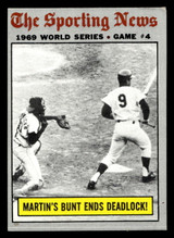 1970 Topps #308 World Series Game 4 Martin's Bunt Ends Deadlock! VG-EX 1970 Topps #308 World Series Game 4 Martin's Bunt Ends Deadlock! VG-EX