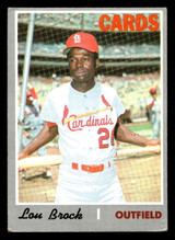 1970 Topps #330 Lou Brock Very Good ID: 419729 1970 Topps #330 Lou Brock Very Good ID: 419729
