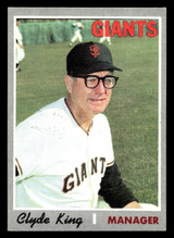 1970 Topps #624 Clyde King Manager Excellent 