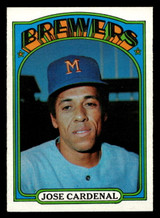 1972 Topps #12 Jose Cardenal Ex-Mint ID: 420980 1972 Topps #12 Jose Cardenal Ex-Mint ID: 420980