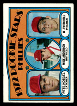 1972 Topps #14 Pete Koegel/Mike Anderson/Wayne Twitchell Phillies Rookies Ex-Mint RC Rookie  ID: 420991